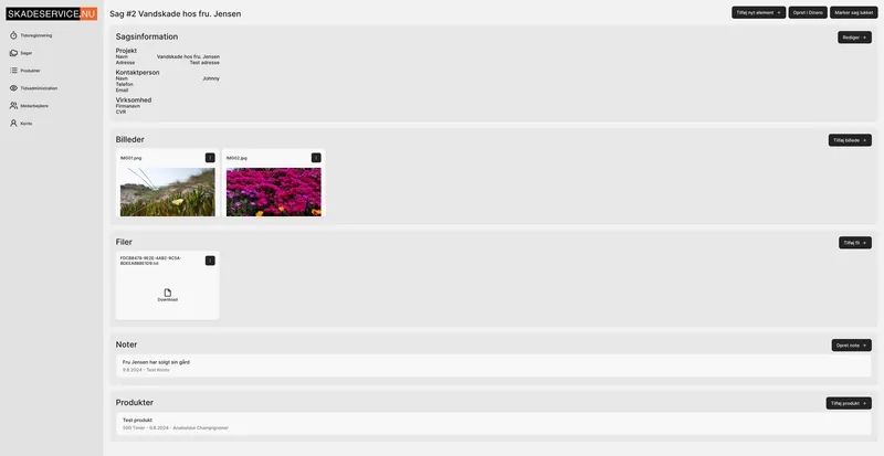 Skadeservice.nu screenshot